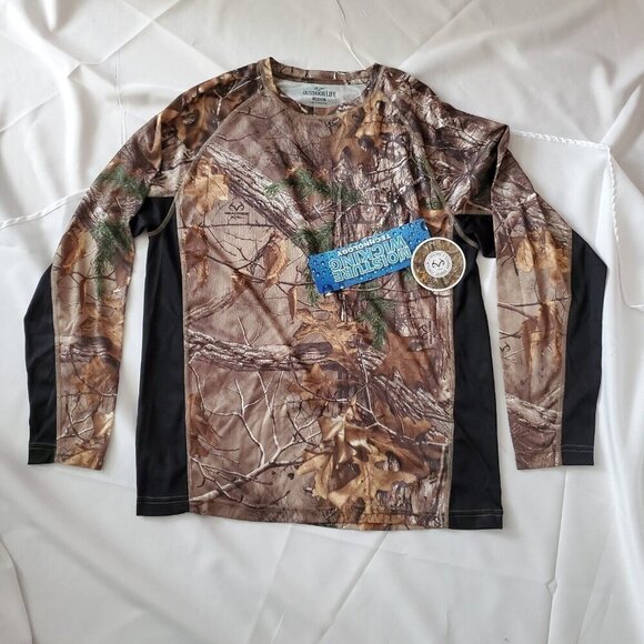 Realtree Other - Outdoor Life Realtree Mens Medium Camo Shirt Polyester Long Sleeve NWT